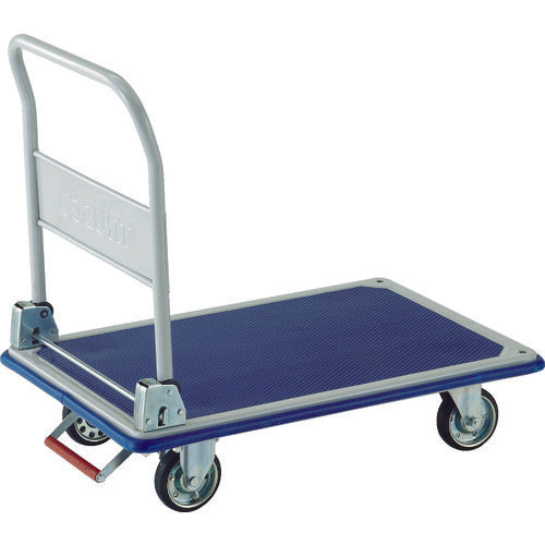 TRUSCO Press-made dolly Donkey cart Folding type 915 x 615 with pin-type fixed wheel stopper 301NKB 1 unit