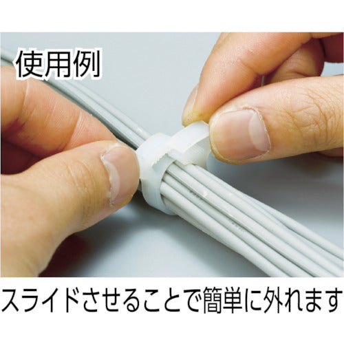 TRUSCO 스냅 클립 결속 가능 직경 13.5~15.1mm 100개입 SHW15 1봉