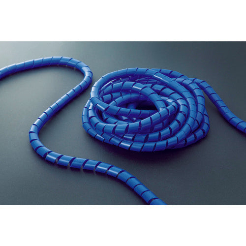 ＴＲＵＳＣＯ　スパイラルチュ−ブ１０ｍ結束径φ３．２〜２５．０青　TSP4B　1 巻