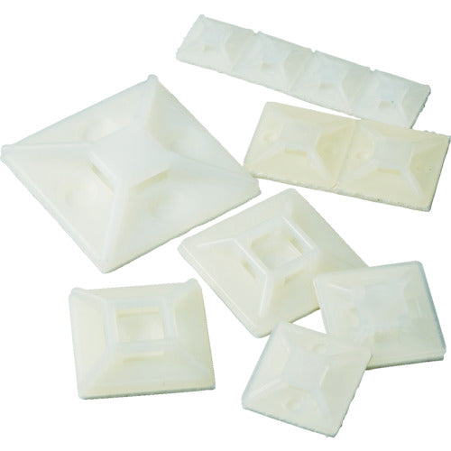 TRUSCO Cable Tie Fixture with Adhesive Sheet Width 4.6 100 Pieces THC-101S 1 Bag