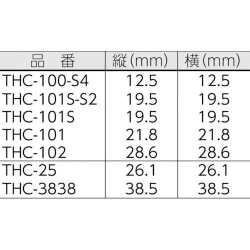 ＴＲＵＳＣＯ　結束バンド固定具　粘着シート付　幅４．８　１００個入　THC-101　1 袋