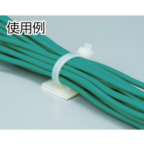 ＴＲＵＳＣＯ　結束バンド固定具　粘着シート付　幅１０．２　１００個入　THC-3838　1 袋