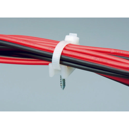 ＴＲＵＳＣＯ　結束バンド固定具　幅５．１　Ｍ３　１００個入　THC-1　1 袋