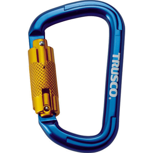 TRUSCO Carabiner with Slide Lock, Wire Diameter 10.5mm x 110mm, Blue, TKNSL1111BL, 1 pc