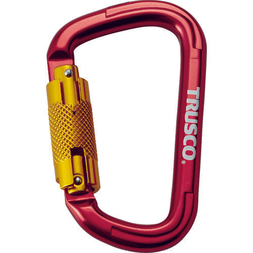 TRUSCO Carabiner with Slide Lock, Wire Diameter 10.5mm x 110mm, Red, TKNSL1111R, 1 pc