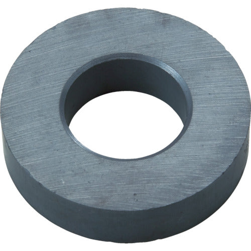 TRUSCO Ferrite Magnet, Round, with Hole, Outer Diameter 17.5mm x Thickness 3mm, Pack of 10, TF18RA-10P, 1 Bag
