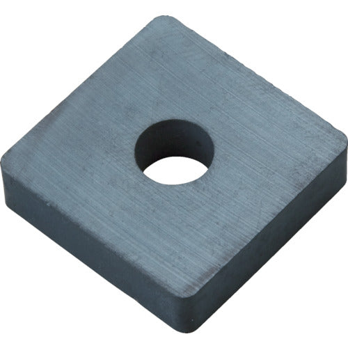 TRUSCO Ferrite Magnet, Square, with Hole, 40mm x 40mm x 10mm, Pack of 10, TF40KA40-10P, 1 Bag