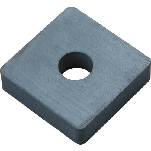 TRUSCO Ferrite Magnet, Square, with Hole, 40mm x 25mm x 5.2mm, 1 Piece, TF40KA25-1P, 1 Piece