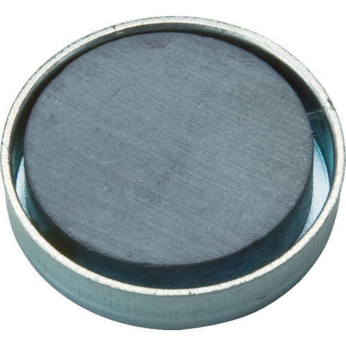 TRUSCO Capped Ferrite Magnet, Round, Outer Diameter 36mm x Thickness 7.5mm, 1 Piece, TFC36R-1P, 1 Piece
