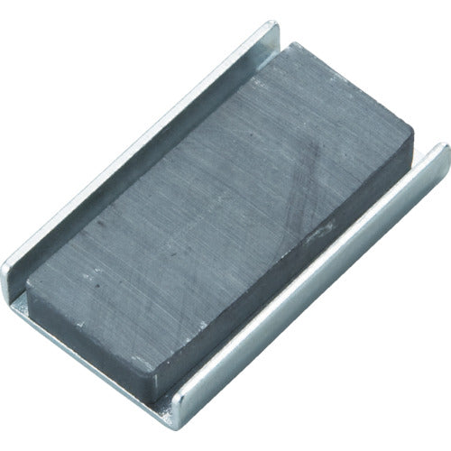 TRUSCO Capped Ferrite Magnet, Square, 60mm x 23.8mm x 6.8mm, 1 piece, TFC60K-1P, 1 piece