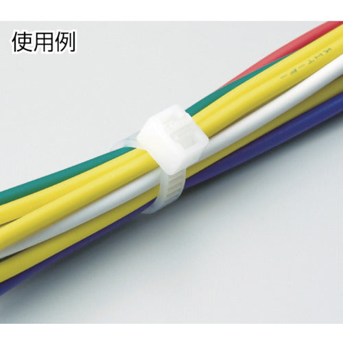 ＴＲＵＳＣＯ　小型携帯用結束バンドクリップ　白　１００個入り　TRP45C-100N　1 袋