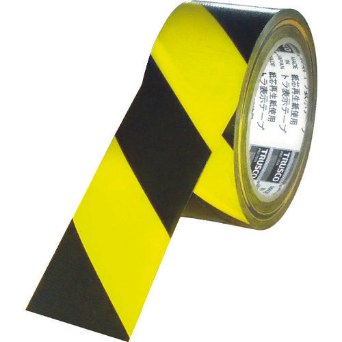 TRUSCO 호랑이 표시 테이프 50mm×25m 황흑 TRTR-5025YB 1권