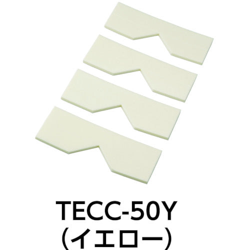 ＴＲＵＳＣＯ　エッジクッションテープ　コーナー用４枚入　イエロー　TECC-50Y　1 袋