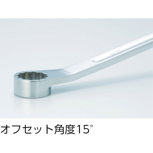 ＴＲＵＳＣＯ　超ロングめがねレンチ（１５°タイプ）　１６Ｘ１８ｍｍ　TSM15-1618　1 丁