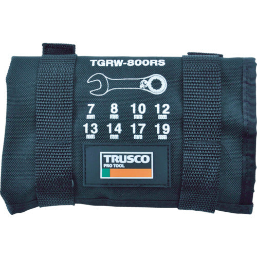 TRUSCO Switchable Ratchet Combination Wrench Set (Short Type) 8 Pieces TGRW-800RS 1 S