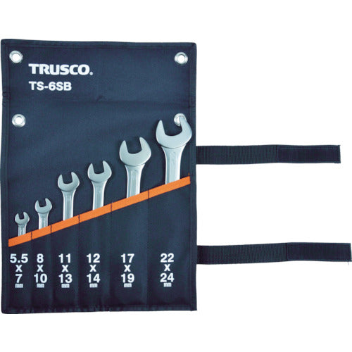 TRUSCO Double-ended Wrench Set (6-piece set) TS-6SD 1 S