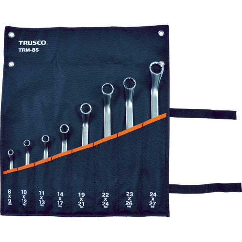 TRUSCO 45° double-ended wrench set (set of 8) TRM-8S 1 S