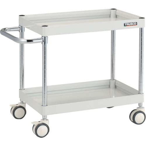 ＴＲＵＳＣＯ　ツールワゴン　ファルコンワゴン　６００×４００　ウレタン双輪車　ホワイト　FAW-662D-W　1 台