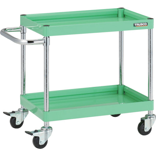 ＴＲＵＳＣＯ　ツールワゴン　ファルコンワゴン６００Ｘ４００　ゴム車輪　ヤンググリーン　FAW-662-YG　1 台