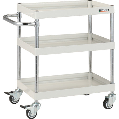 ＴＲＵＳＣＯ　ツールワゴン　ファルコンワゴン　６００×４００　ウレタン車輪　ホワイト　FAW-763U-W　1 台