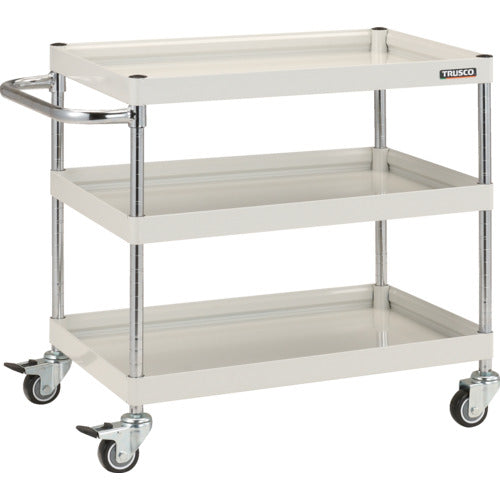 TRUSCO Tool Wagon Falcon Wagon 750 x 500 Urethane Wheels White FAW-773U-W 1 Unit