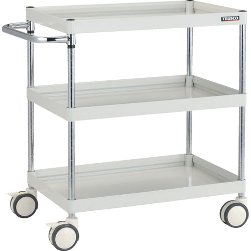 TRUSCO 툴 왜건 팔콘 왜건 750×500 우레탄 쌍륜차 화이트 FAW-973D-W 1대