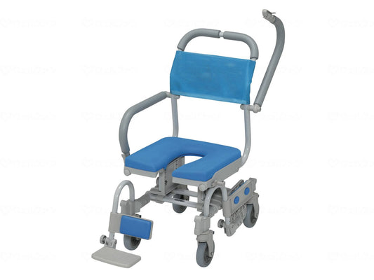 Uchie Shower Raku 4-Wheel Free-Wheel V U-Shaped Seat