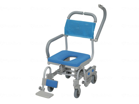 Uchie Shower Raku 4-Wheel Free-Folding V O-Shaped Seat