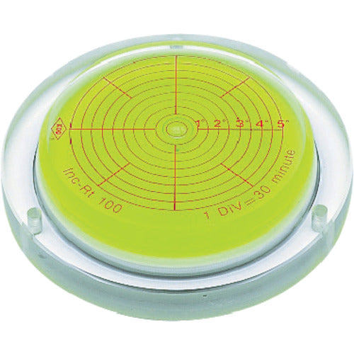 KOD INC-RT125 Round Base Type Ivel Level with Angle Gauge and Mounting Holes 1 pc