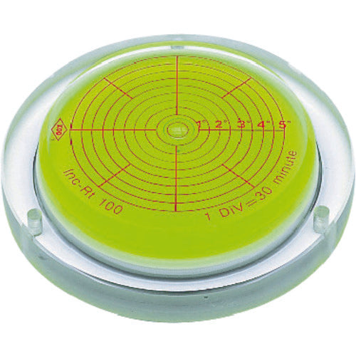 KOD 설치 구멍 부착 각도계 부착 환대형 아이벨 수평기 INC-RT50 1개