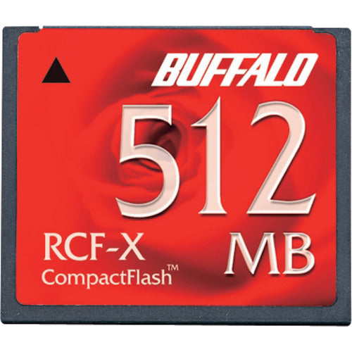 ＢＡＦＦＡＬＯ　コンパクトフラッシュ　ハイコストパフォーマンスモデル　５１２ＭＢ　RCF-X512MY　1 個