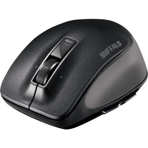 BAFFALO Bluetooth BlueLED Premium Fit Mouse, Medium Size, Black, BSMBB500MBK, 1 pc