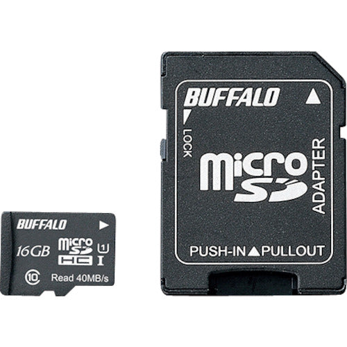 ＢＡＦＦＡＬＯ　ＵＨＳ−Ｉ　Ｃｌａｓｓ１　ｍｉｃｒｏＳＤＨＣカード　ＳＤ変換アダプター付　１６ＧＢ　RMSD-016GU1SA　1 個