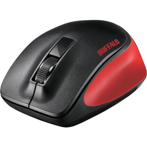 ＢＡＦＦＡＬＯ　無線　ＢｌｕｅＬＥＤ　３ボタン　プレミアムフィットマウス　レッド　BSMBW300MRD　1 個