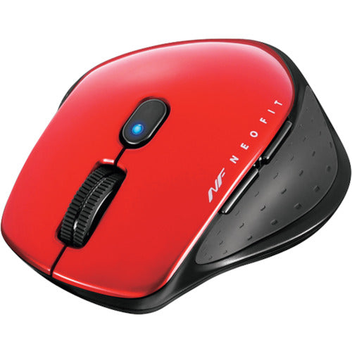 BAFFALO Wireless Blue LED 5 Button NEOFIT Mouse S Size Red BSMBW510SRD 1 pc