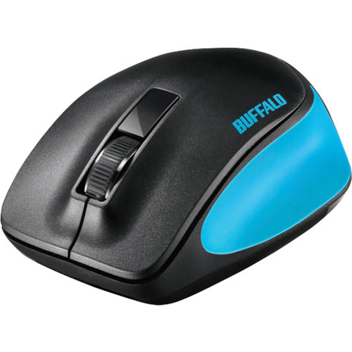 BAFFALO Wireless Blue LED 3 Button Premium Fit Mouse Blue BSMBW300MBL 1 pc