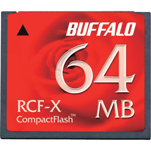 ＢＡＦＦＡＬＯ　コンパクトフラッシュ　ハイコストパフォーマンスモデル　６４ＭＢ　RCF-X64MY　1 個