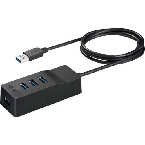 ＢＡＦＦＡＬＯ　ＵＳＢ３．０　上挿し　４ポートセルフパワーハブ　マグネット付き　ブラック　BSH4A310U3BK　1 個