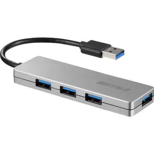 ＢＡＦＦＡＬＯ　ＵＳＢ３．０　４ポート　バスパワーハブ　シルバー　BSH4U120U3SV　1 個