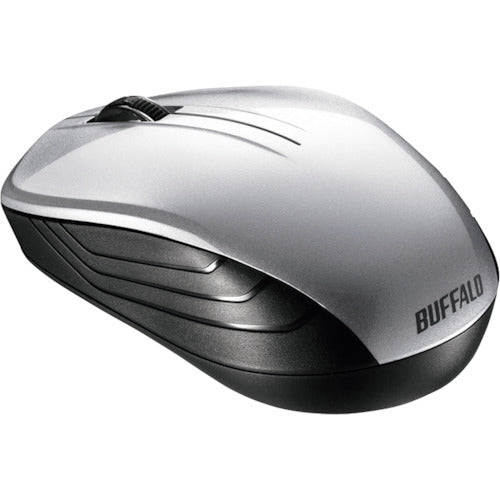 ＢＡＦＦＡＬＯ　無線　ＢｌｕｅＬＥＤ　３ボタン　スタンダードマウス　シルバー　BSMBW107SV　1 個
