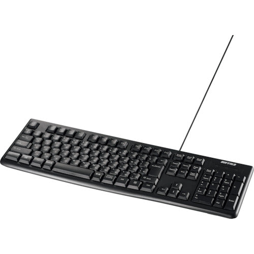 BAFFALO USB Wired Standard Keyboard Black BSKBU100BK 1 piece