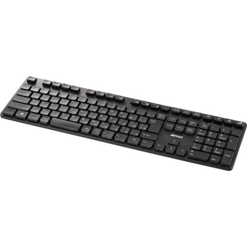 BAFFALO Wireless 2.4GHz Quiet Design Full Keyboard Japanese Layout Black BSKBW320BK 1 pc