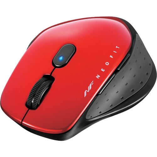 BAFFALO Wireless Blue LED 5 Button NEOFIT Mouse Medium Red BSMBW510MRD 1 pc