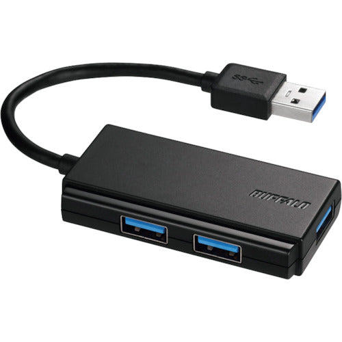 ＢＡＦＦＡＬＯ　ＵＳＢ３．０　バスパワー　３ポート　ハブ　ブラック　BSH3U100U3BK　1 個