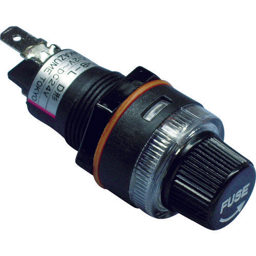 Sakazume Cylindrical Fuse Holder Red LED lights up when blown FHB-LD 1 piece