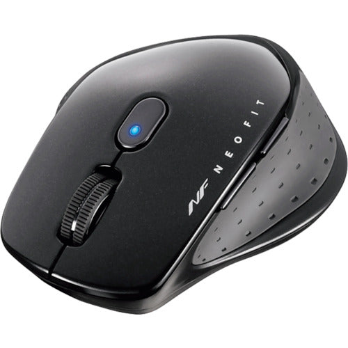 BAFFALO Wireless Blue LED 5 Button NEOFIT Mouse Medium Size Black BSMBW510MBK 1 pc
