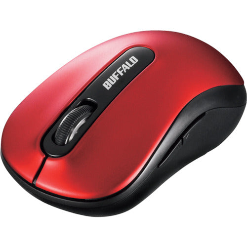 BAFFALO Wireless 5 Button Blue LED Mouse Red BSMBW310RD 1 pc