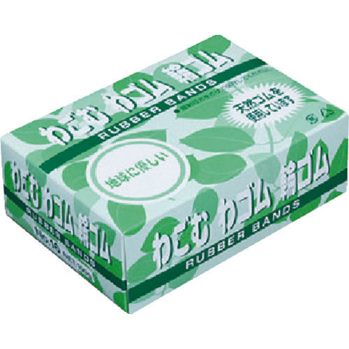 共和　わごむわゴム輪ゴム　＃１４　アメ色　１００ｇ箱入　（約８２０本入）　GFM-036　1 箱