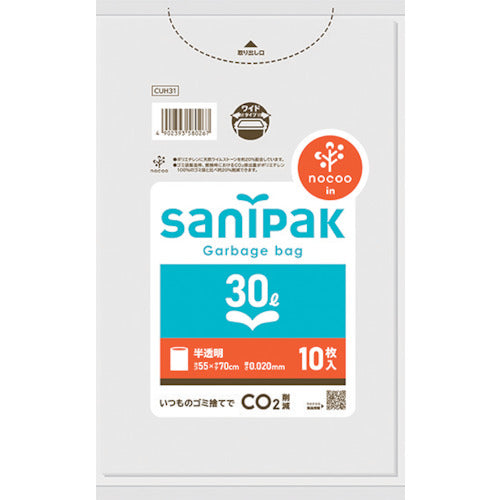 사니 팩 사니 팩 폴리 봉투 NOCOO (노쿠) 30L 10 매 0.020mm CUH31 1 권