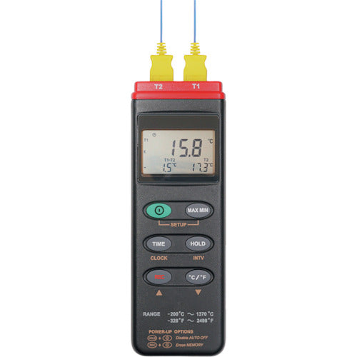 ＭＴ　データロガー２チャンネル温度計　MT-306　1 個